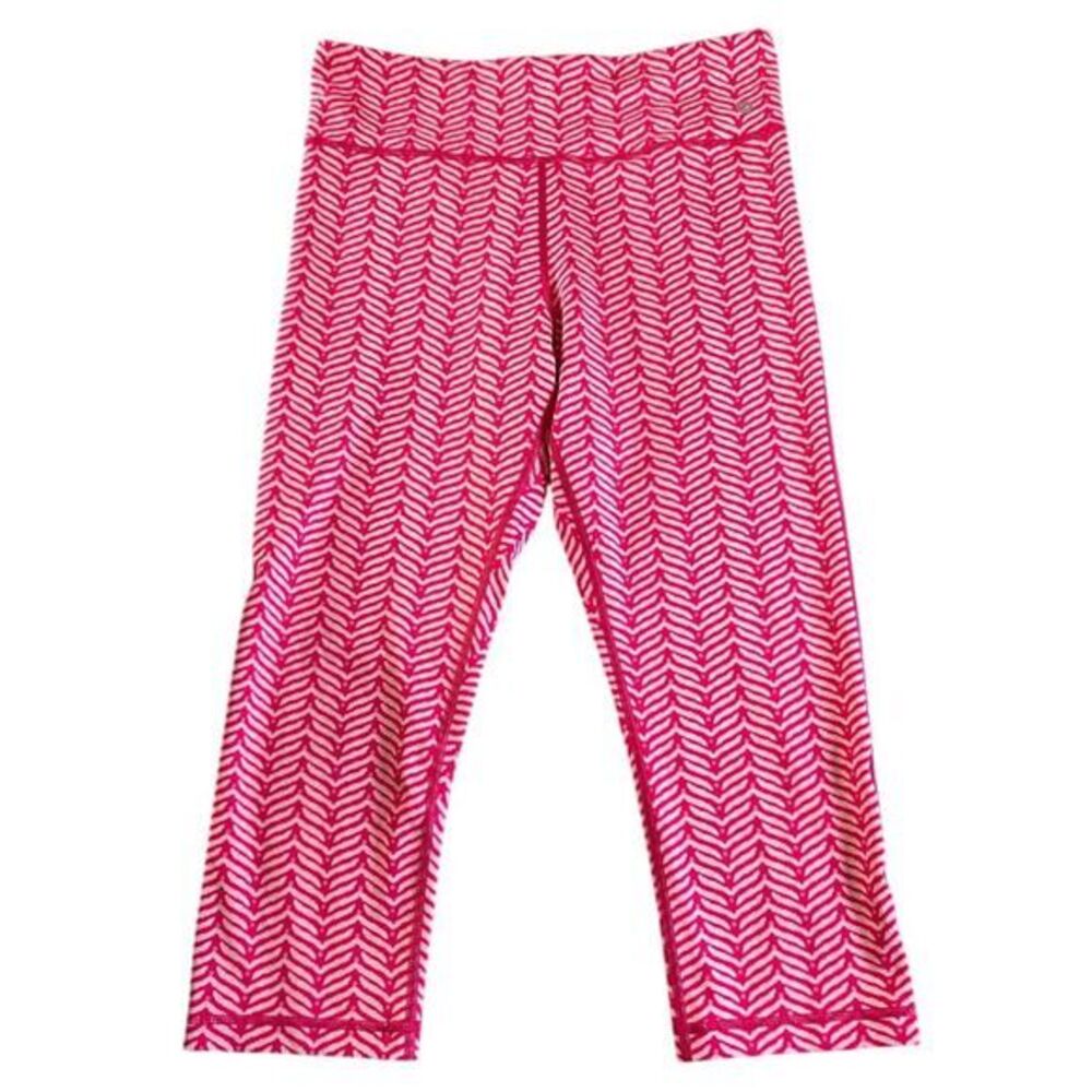 Vineyard Vines Performance Capri Leggings Womens Size Medium Pink Stretchy Pants